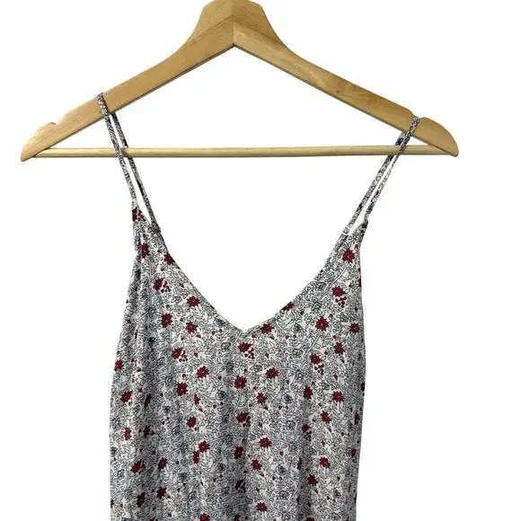 Old Navy Maxi Dress Medium Floral V Neck A-Line Sleeveless Straps Peasant Boho - Picture 5 of 11